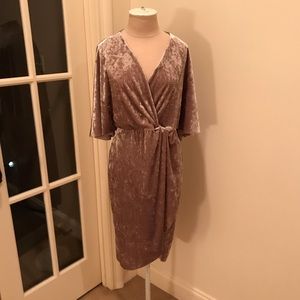 Crushed velvet dress